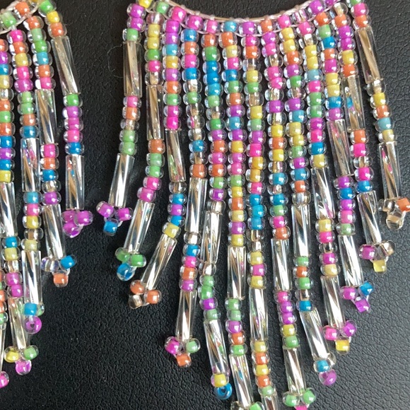 Huichol earrings - Picture 2 of 2